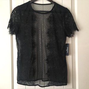 • Worthington lace and mesh top